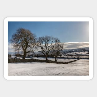 Snow Covered Yorkshire Dales Sticker